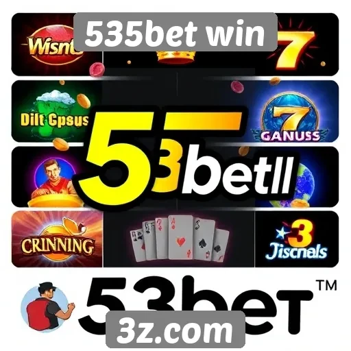 Variedade de jogos disponíveis na 535bet win